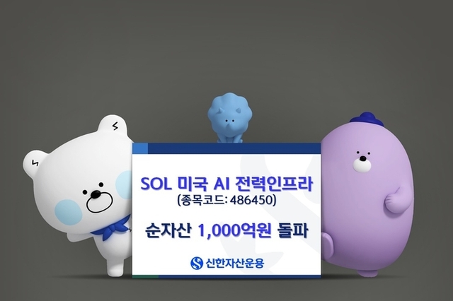 ‘SOL 미국AI ETF 시리즈’ 연이어 흥행, 소프트웨어 이어 ‘SOL 미국AI 전력인프라’도 1,000억원