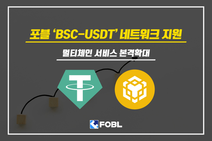 포블 ‘BSC-USDT’ 네트워크 지원... 멀티체인 서비스 본격확대